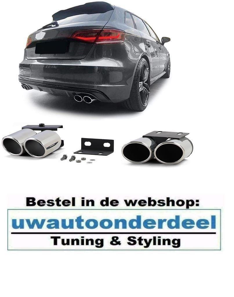 Uitlaat Sierstuk Ombouw Dummy S Line Look Voor Audi A3 8V S3, Verzenden, Automotive Parts, A.parts@hotmail.nl, Trasmolenlaan 12 3447 GZ Woerden