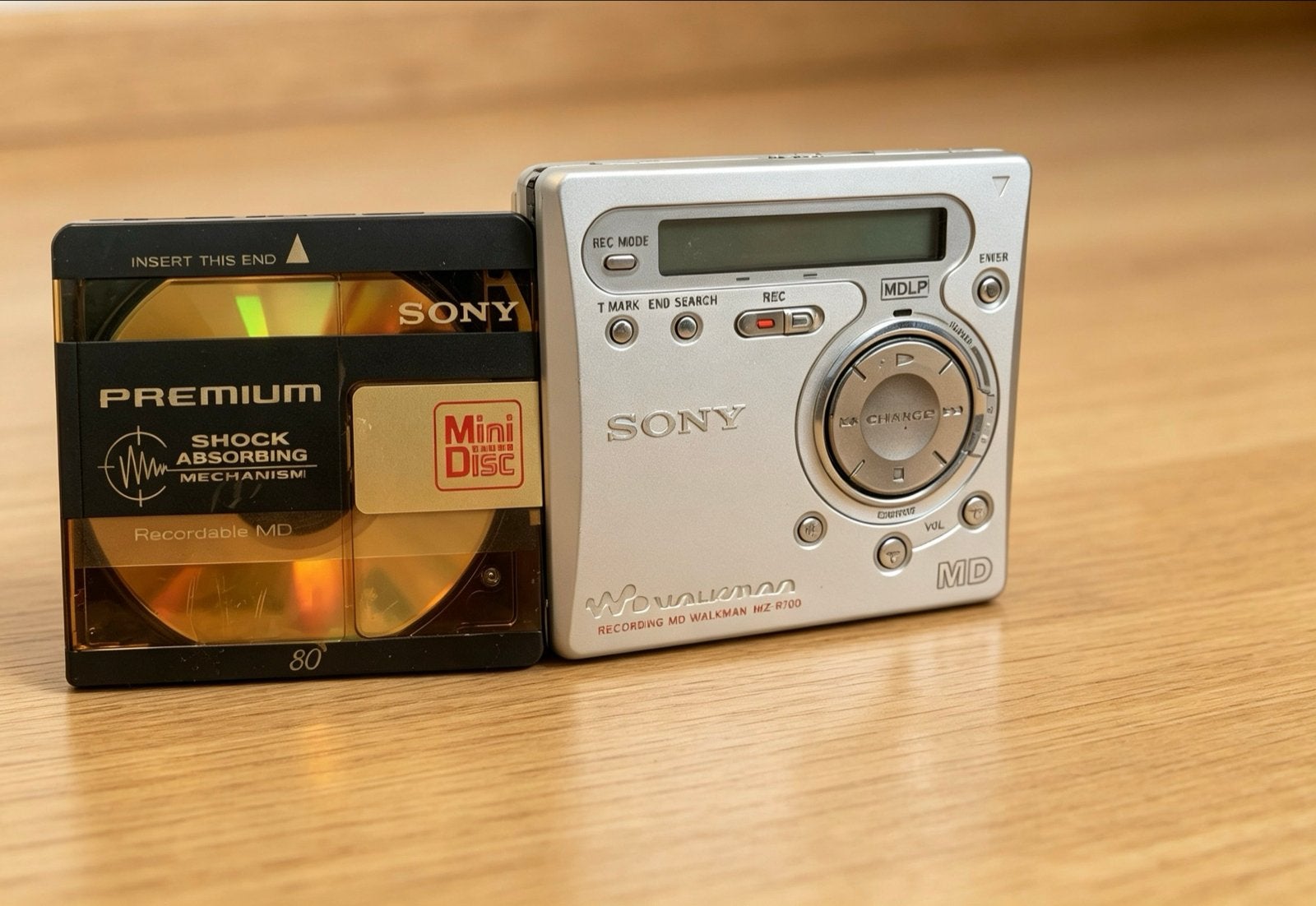Sony MiniDisc Recorder Walkman MZ-R700 met MDLP, Ophalen of Verzenden, Minidisc-recorder