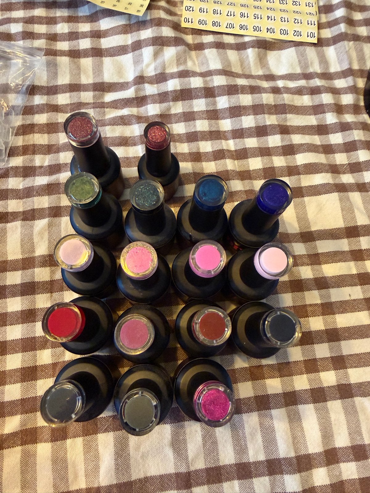 Grote set gel nagellak in diverse kleuren van Diva, Overige kleuren, Ophalen of Verzenden, Zo goed als nieuw, Handen en Nagels