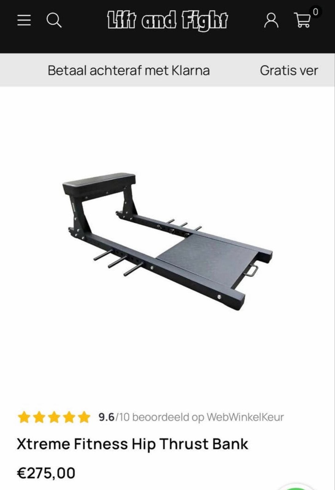 Nieuwe Xtreme Fitness Hip Thrust Bank - Ongeopend!, Sport en Fitness, Fitnessmaterialen, Ophalen, Nieuw, Benen, Fitnessbank