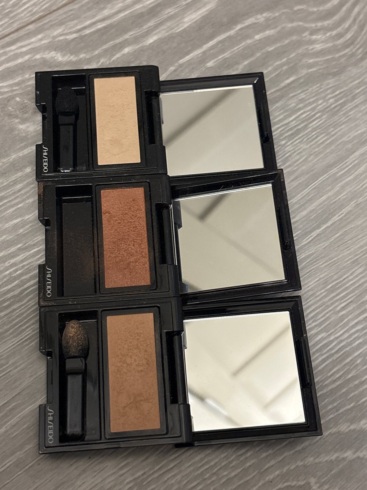 Shiseido Luminizing Satin Eye Color Trio - Oogschaduw, Gebruikt, Ogen, Bruin, Ophalen of Verzenden