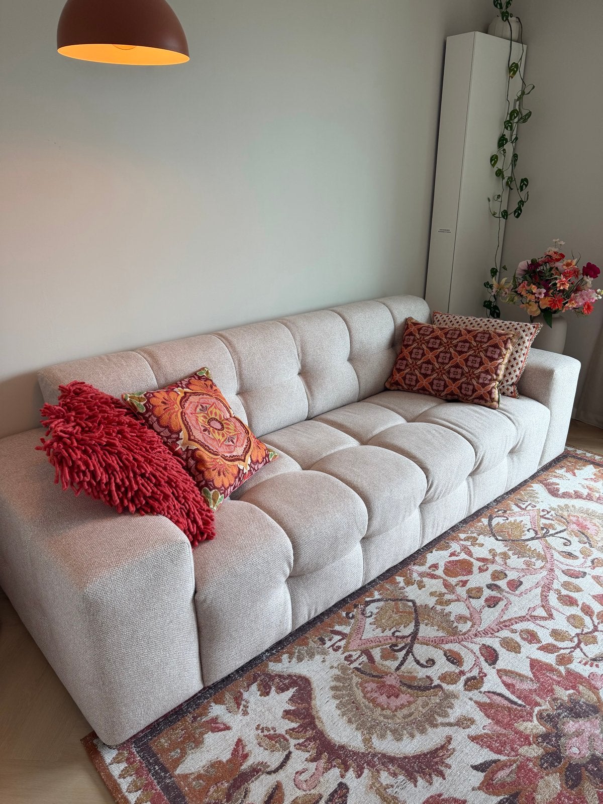 3 zitsbank te koop van maar 2 maanden oud!, Huis en Inrichting, Banken | Bankstellen, Ophalen, Driepersoons, 75 tot 100 cm, Zo goed als nieuw