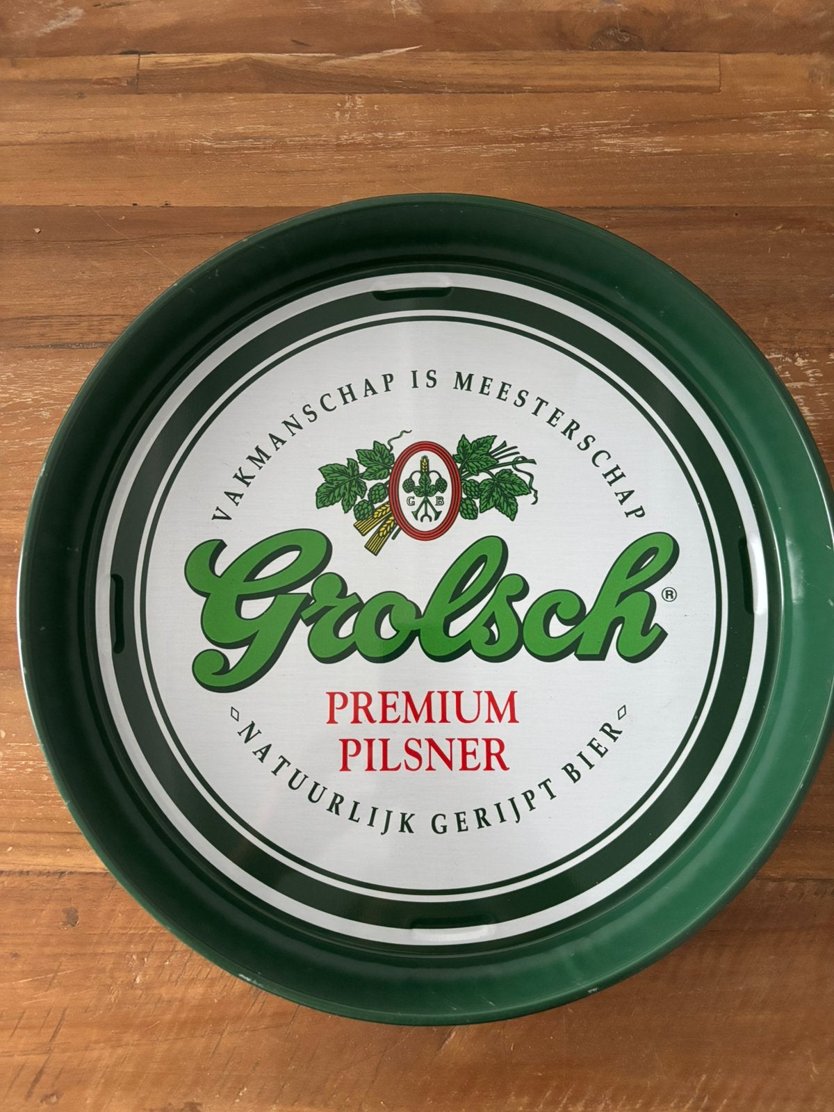 Dienblad Grolsch, Verzamelen, Biermerken, Ophalen of Verzenden, Zo goed als nieuw, Grolsch