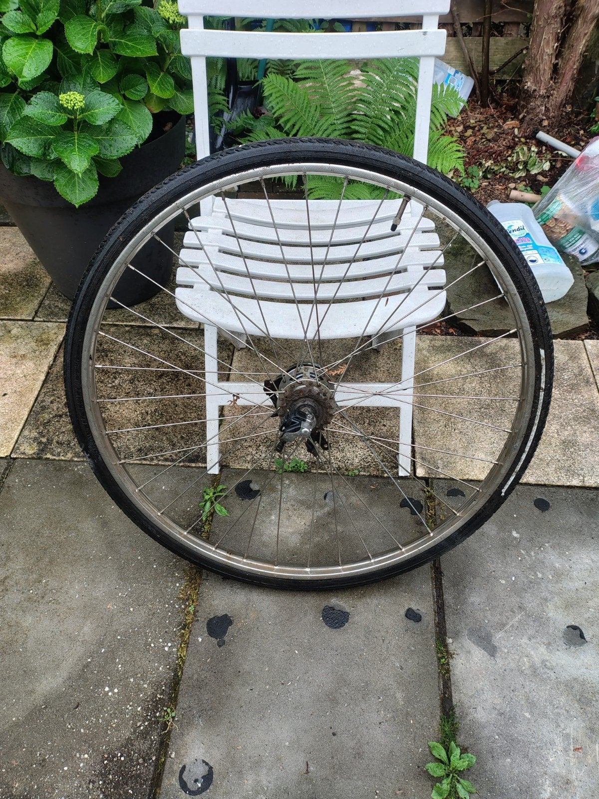 Fiets achterwiel in goede staat met 3 versnelling, Fietsen en Brommers, Fietsonderdelen, Ophalen, Gebruikt, Wiel