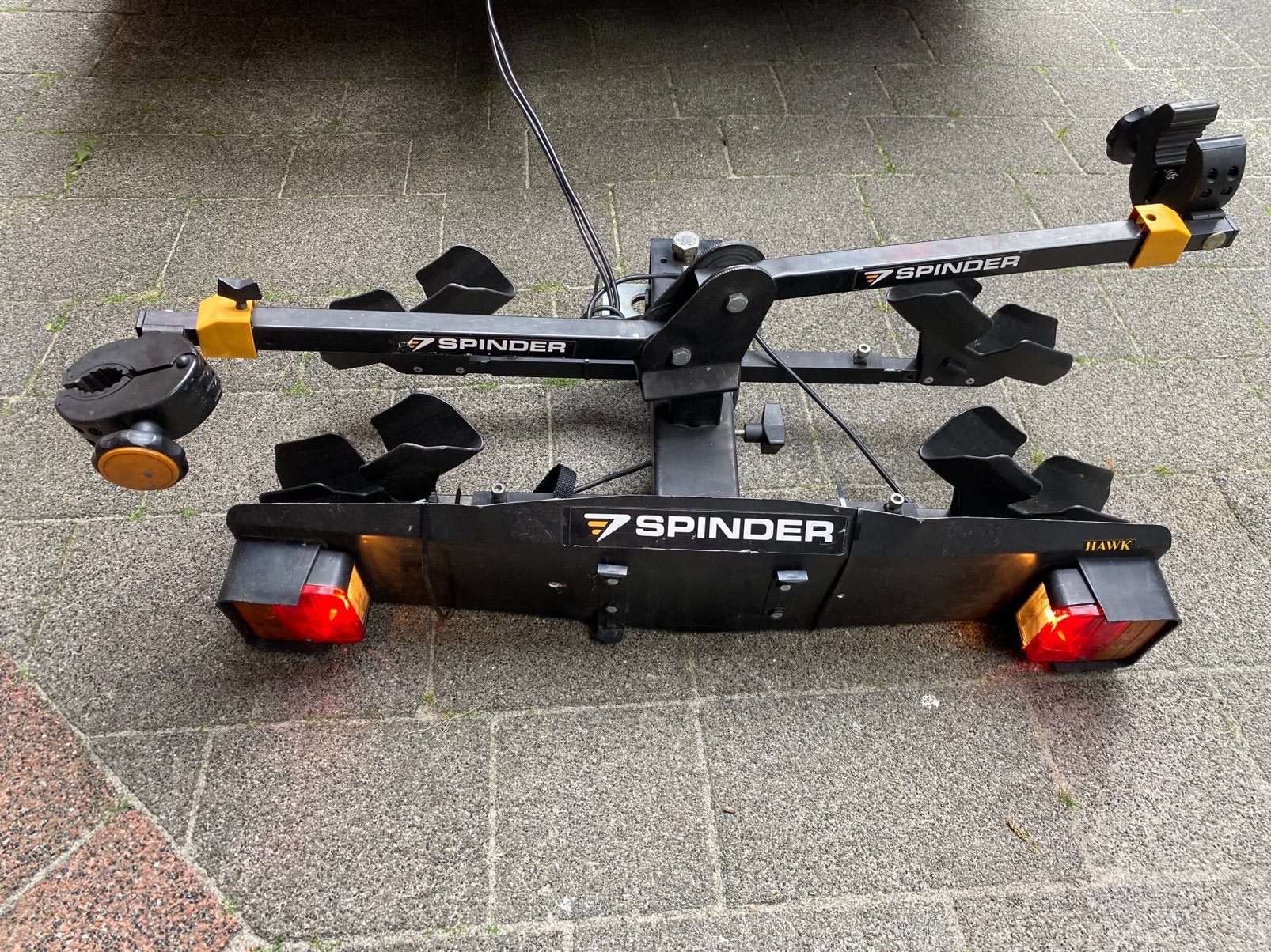 Spinder Hawk - fietsendrager voor 2 fietsen, Auto diversen, Fietsendragers, Ophalen of Verzenden, 2 fietsen, Gebruikt, Trekhaakdrager