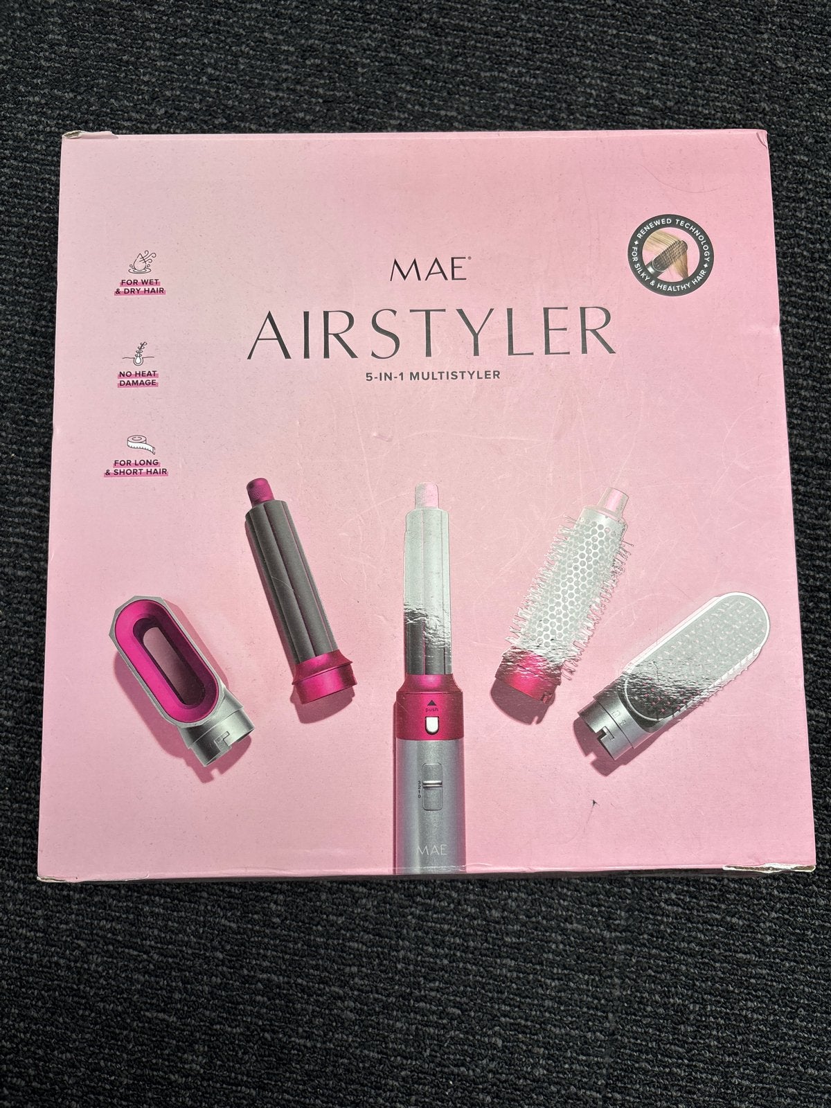 MAE Airstyler 5-in-1 Multistyler - Haarstyling Set, Ophalen of Verzenden, Zo goed als nieuw, Haarverzorging
