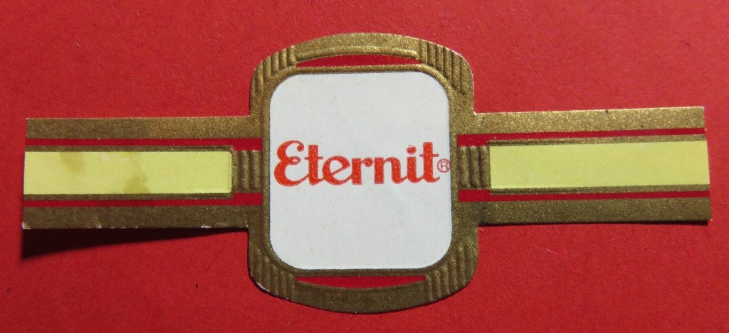 Reclamebandje sigarenbandje Eternit, Verzenden, Gebruikt, Sigarenbandjes