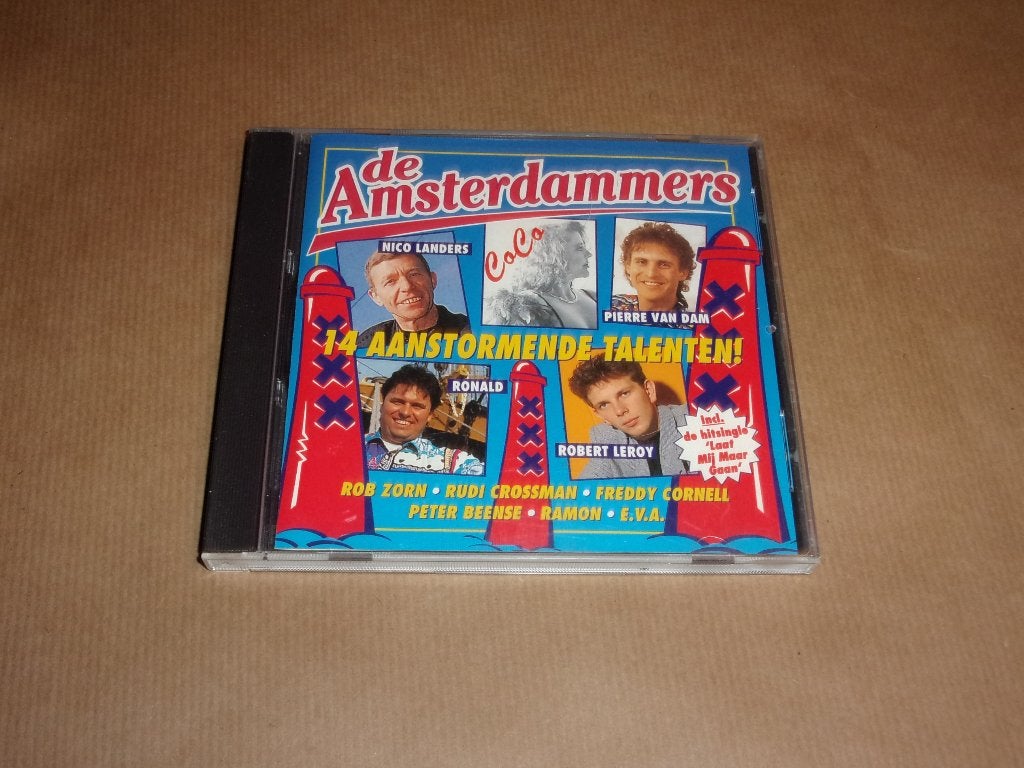 CD De Amsterdammers 14 Aanstormende Talenten, Ophalen of Verzenden, Gebruikt, Levenslied of Smartlap