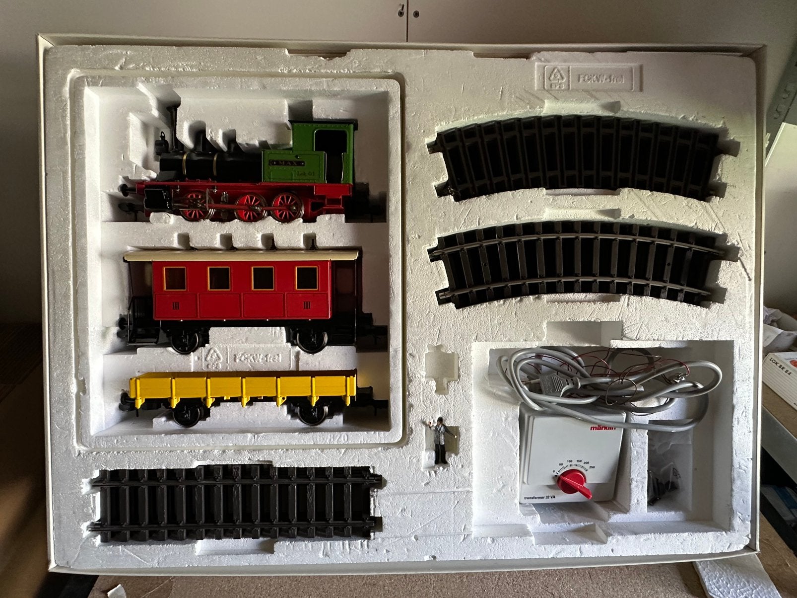 Marklin Maxi 5440 Spoor 1 startset geheel compleet, Ophalen, Wisselstroom, Treinset, -