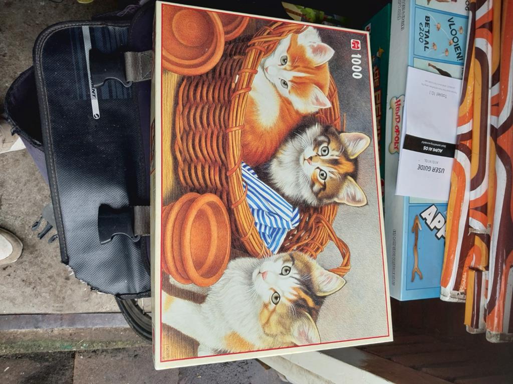 Legpuzzels: 1000 stukjes kittens & 9 puzzels dieren, Ophalen, 500 t/m 1500 stukjes, Gebruikt, Legpuzzel