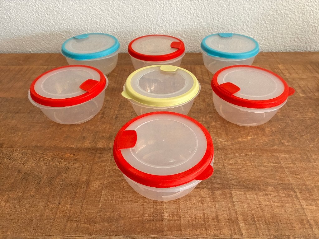 Pakket AH magnetronbakjes vershoudbakjes 330 ml Goede staat, Gebruikt, Ophalen of Verzenden, 330 ml, Bak of Kom