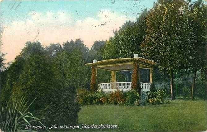 301-106-003 Groningen Muziektempel Noorderplantsoen, Verzenden, Voor 1920, Groningen