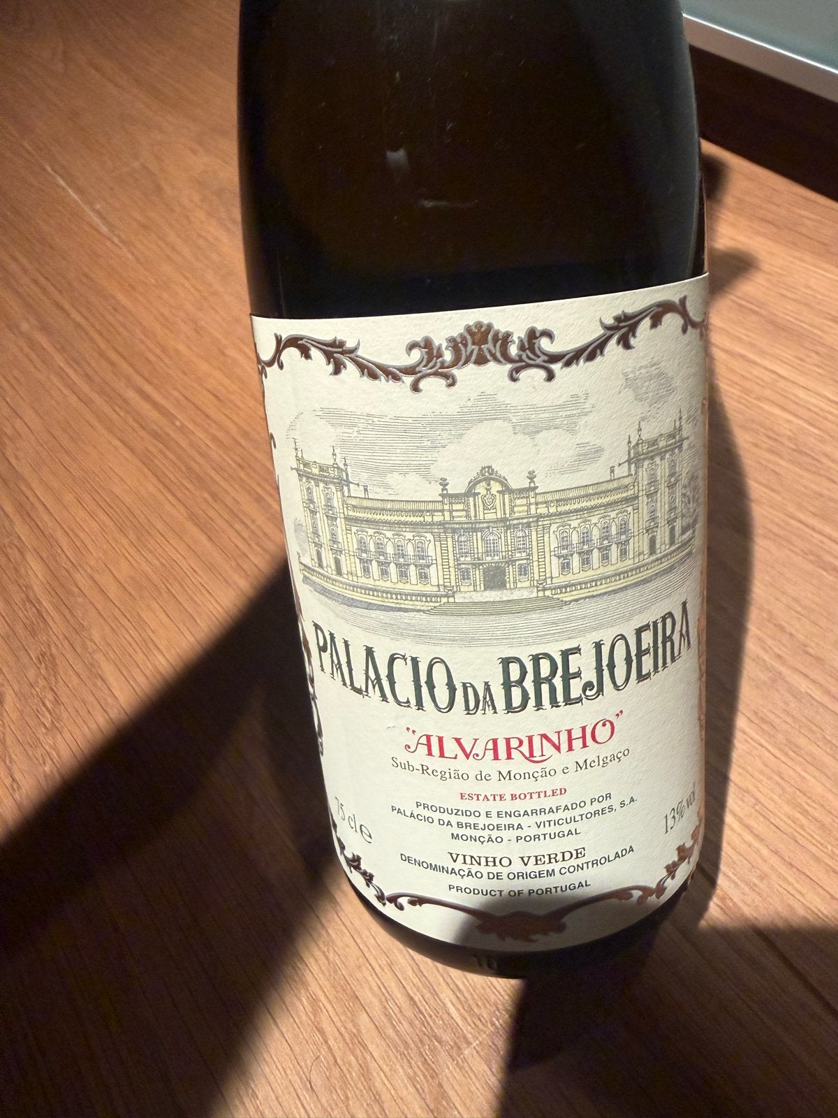 Palacio da Brejoeira Alvarinho Vinho Verde, Ophalen of Verzenden, Zo goed als nieuw, Overige gebieden, Witte wijn