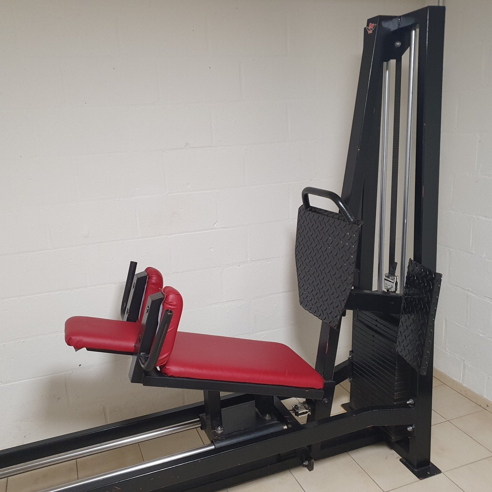 Professionele horizontale Legpress - 230 kg stack!, Ophalen, Gebruikt, Krachtstation, Metaal