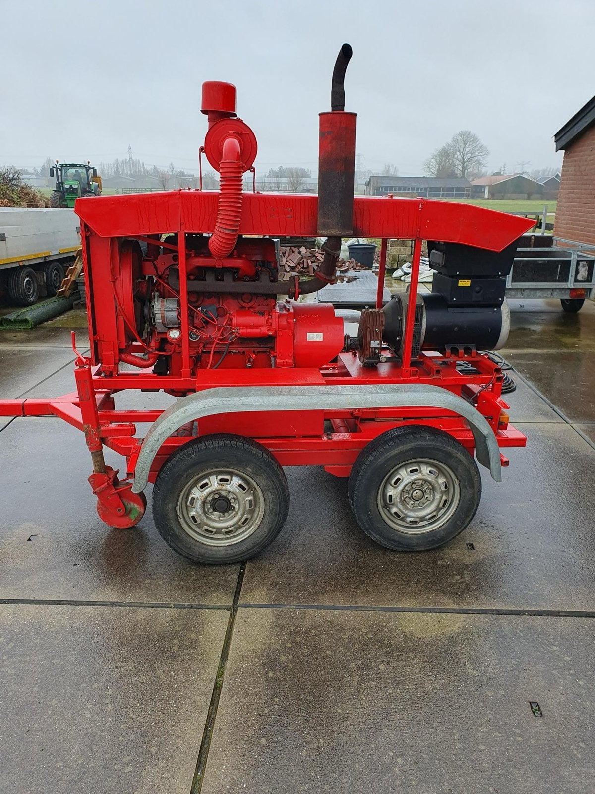 Ford 40kVA Diesel Aggregaat op Aanhanger - 230/400V, Ophalen, Gebruikt, Elektrisch startend, Dieselolie
