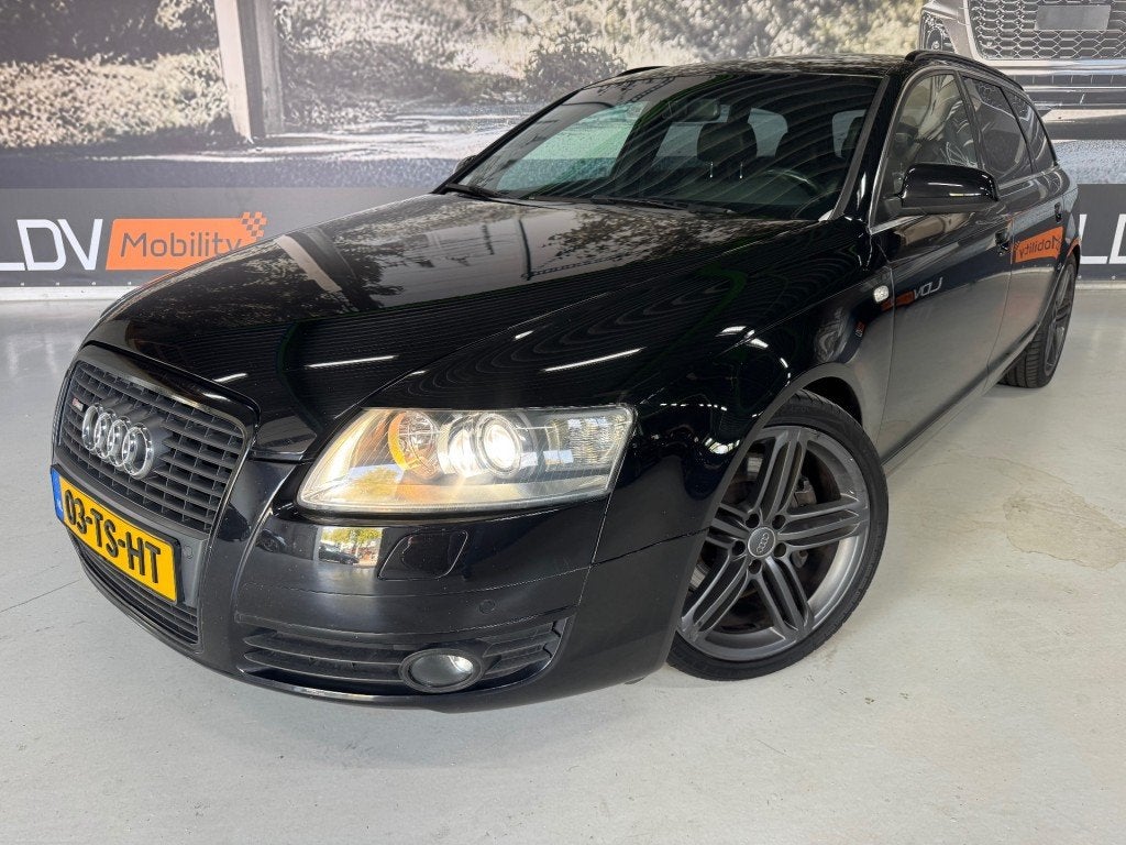 Audi A6 3.2 FSI Quattro PRO LINE / S-line / 6-cilinder / Afn, Automaat, Gebruikt, 1715 kg, Zwart