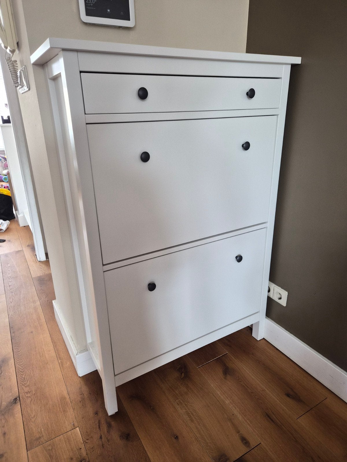 IKEA Hemnes Schoenenkast wit, 2 vakken en lade, Huis en Inrichting, Ophalen