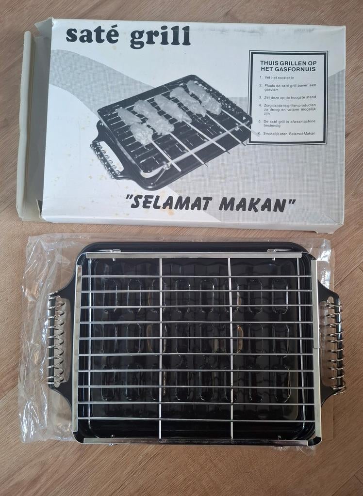 Nieuwe Saté Grill voor Gasfornuis - "Selamat Makan", Ophalen of Verzenden, Nieuw