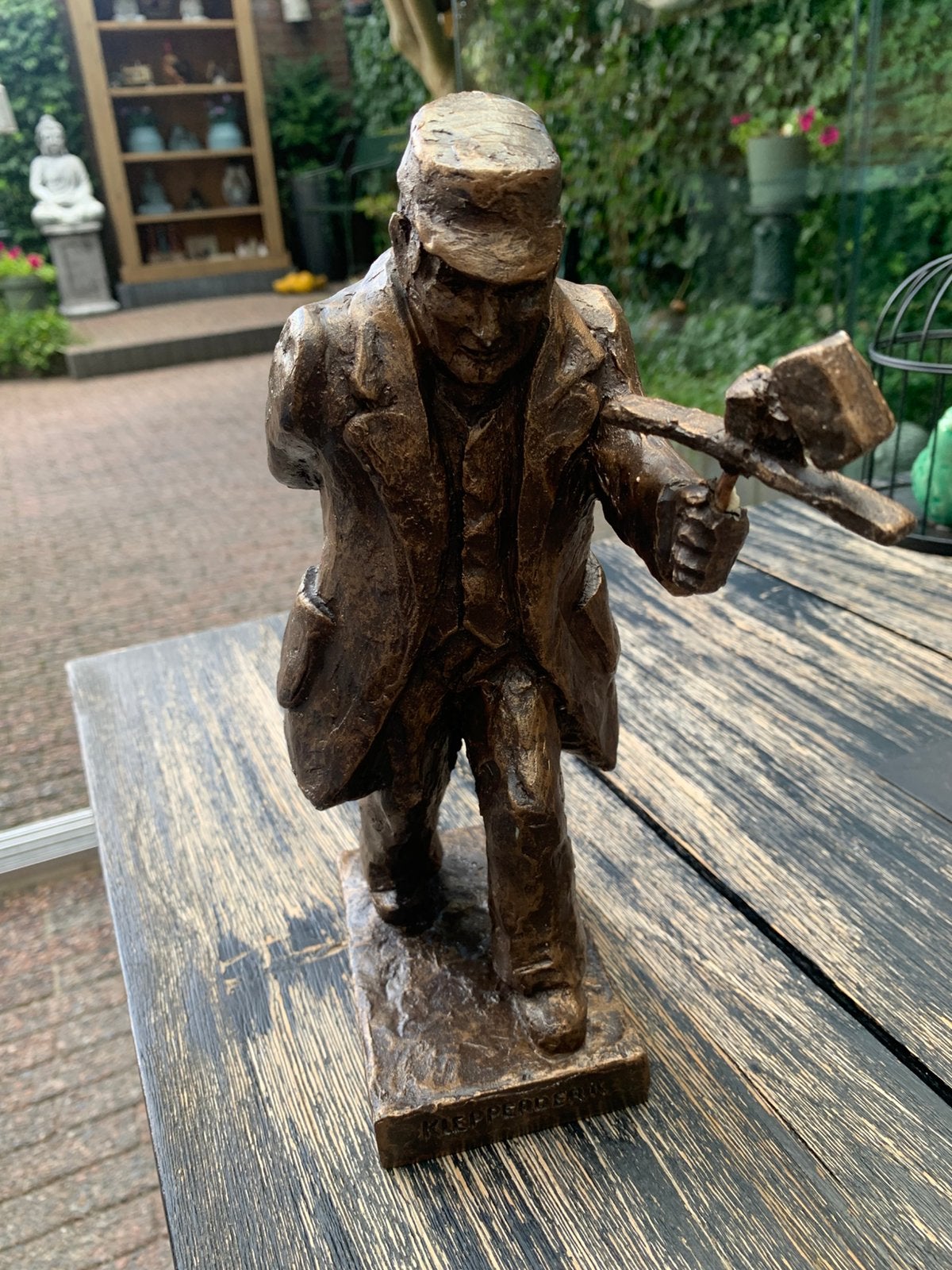 Beeldje Klepperderk, Ophalen of Verzenden, Gebruikt, Mens
