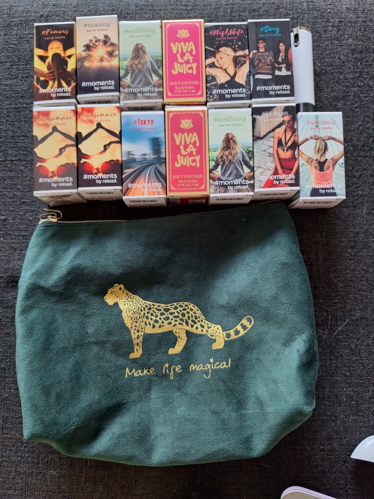 Parfum verstuiver met 13 navullingen en etui, Ophalen of Verzenden, Zo goed als nieuw