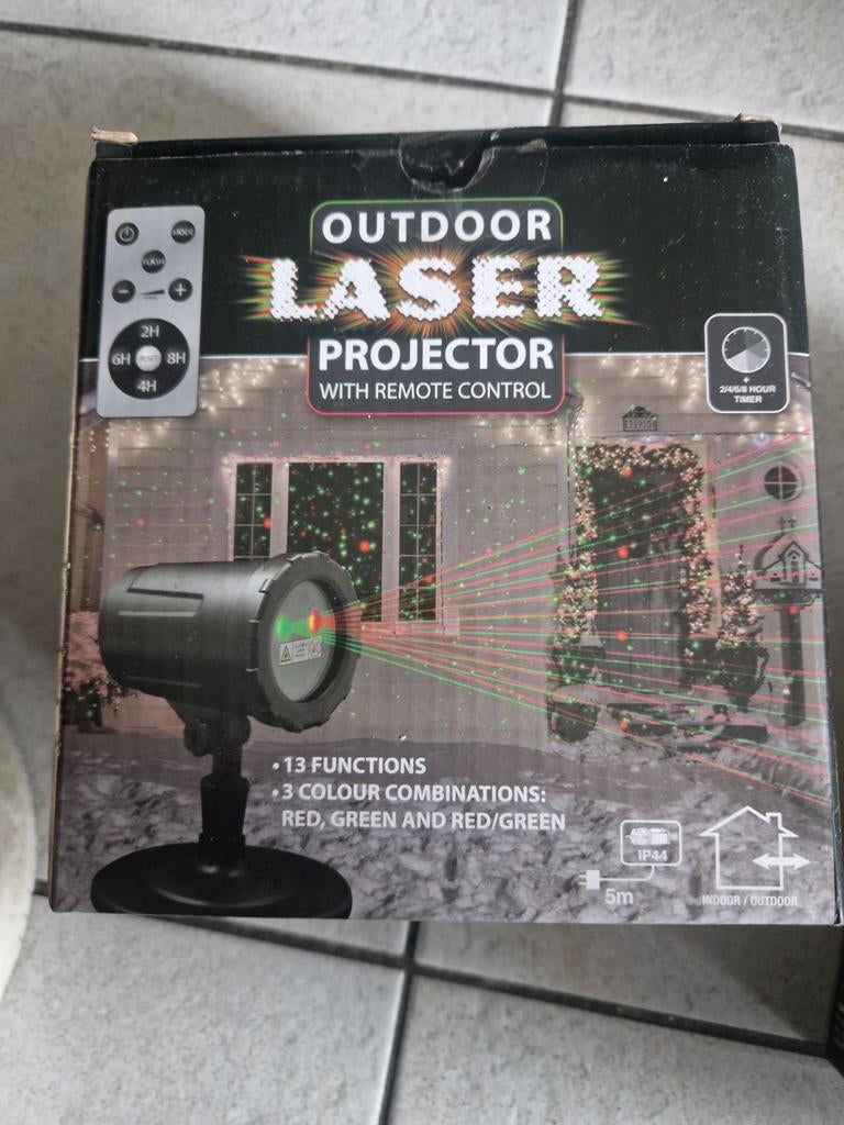 Outdoor Laser Projector met Afstandsbediening, Kunststof, Minder dan 50 watt, Overige typen, Nieuw