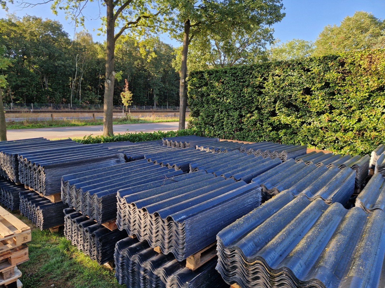 Eternit golfplaten gratis, Ophalen, Gebruikt, Zwart, 15 m² of meer
