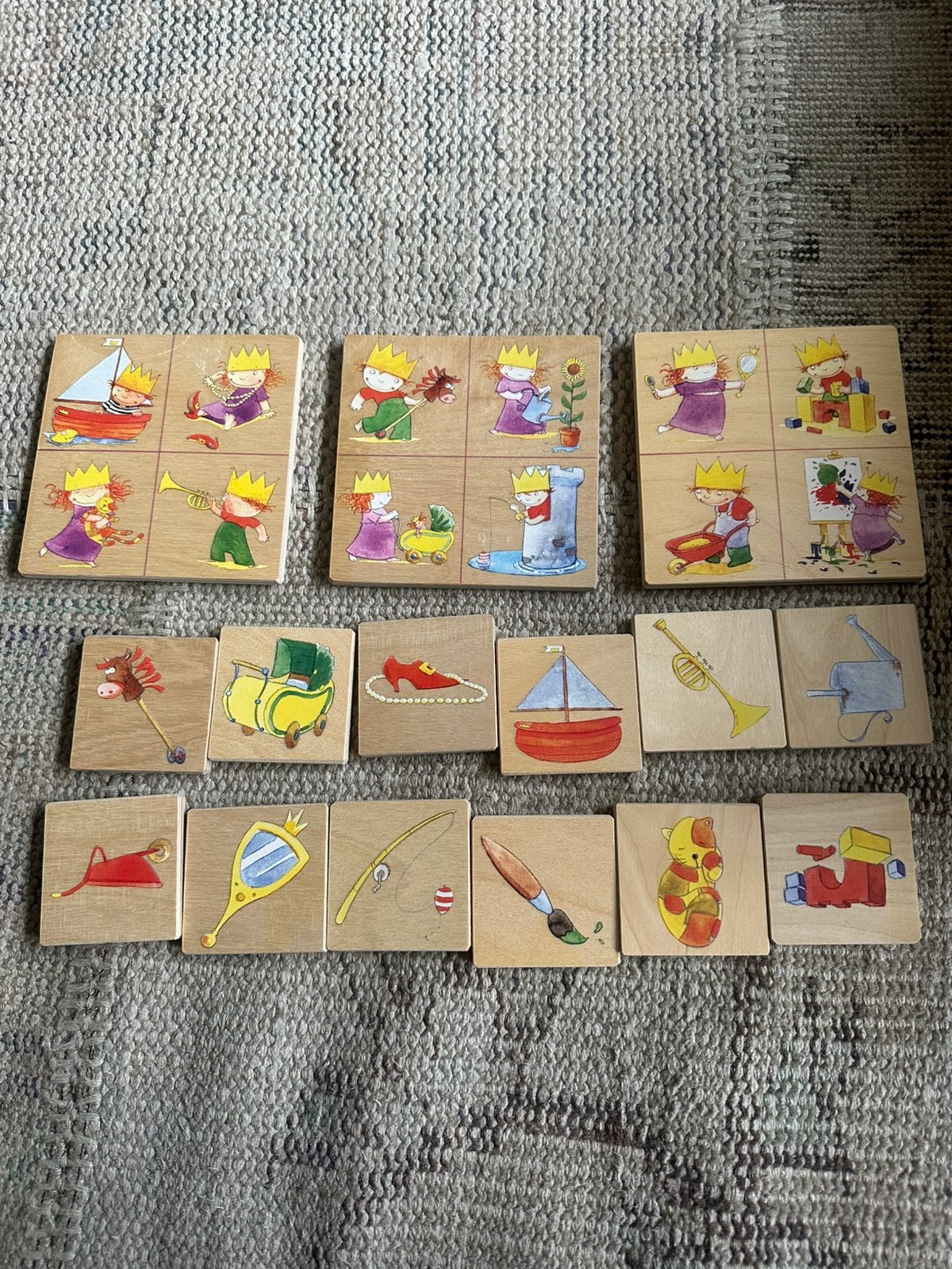 Lotto, houten bordspel, Prins en Prinses, Janbibejans, nieuw, Ophalen of Verzenden, Nieuw, Overige typen
