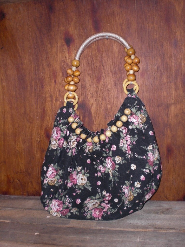 Strandtas met kralen en bloemen, Ophalen of Verzenden, Overige typen
