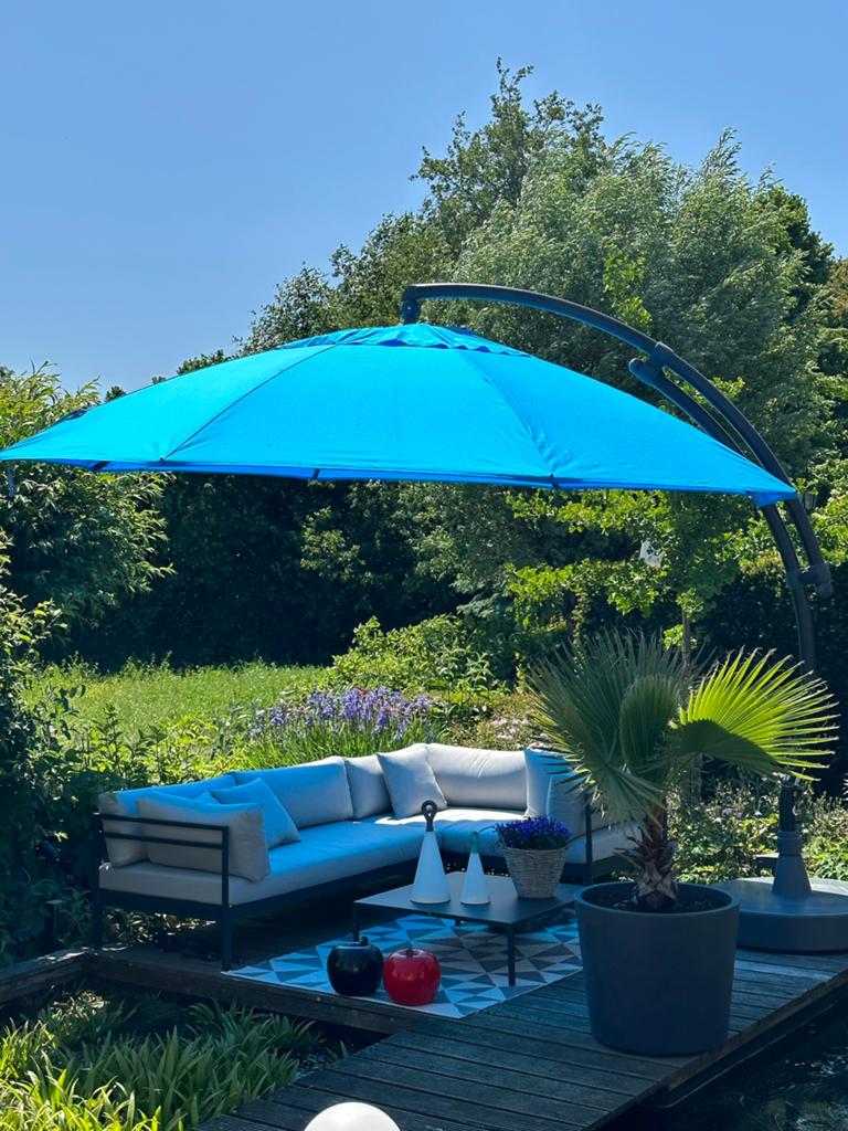 Sungarden Zweefparasol Easy Sun XL, Tuin en Terras, Parasols, Ophalen, Verstelbaar, 3 tot 4 meter, Zweefparasol