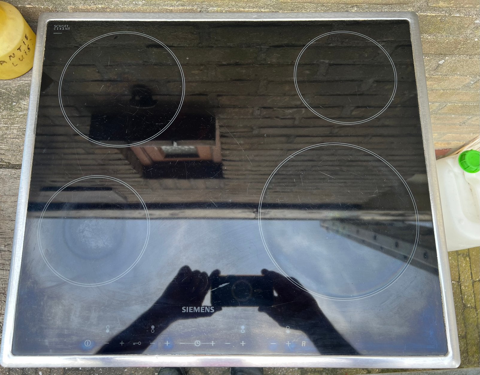 Bosch keramische kookplaat, Witgoed en Apparatuur, Gebruikt, Keramisch, Inbouw, 4 kookzones