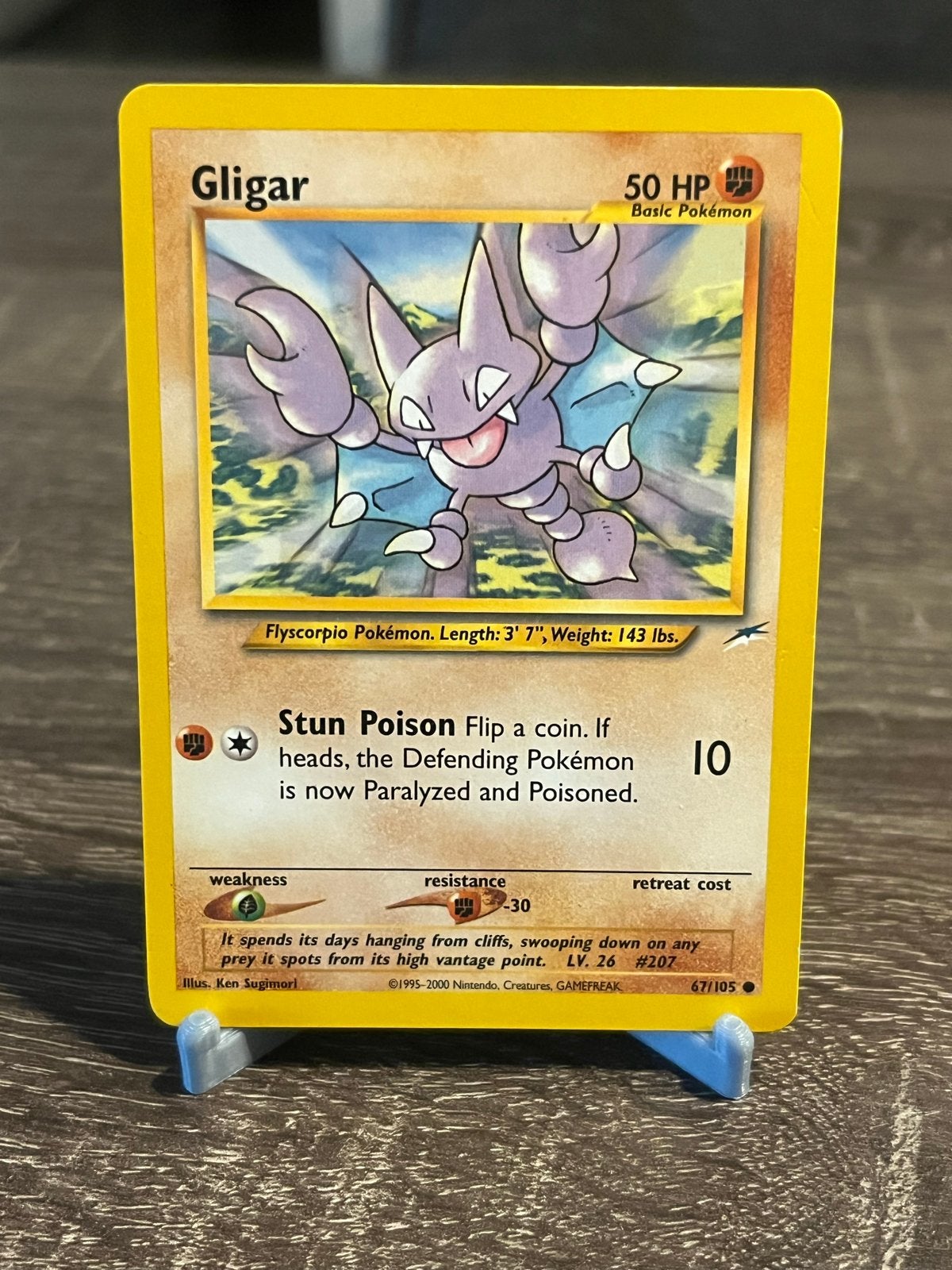 Gligar (67/105) - Neo Destiny - EX, Ophalen of Verzenden, Gebruikt, Losse kaart