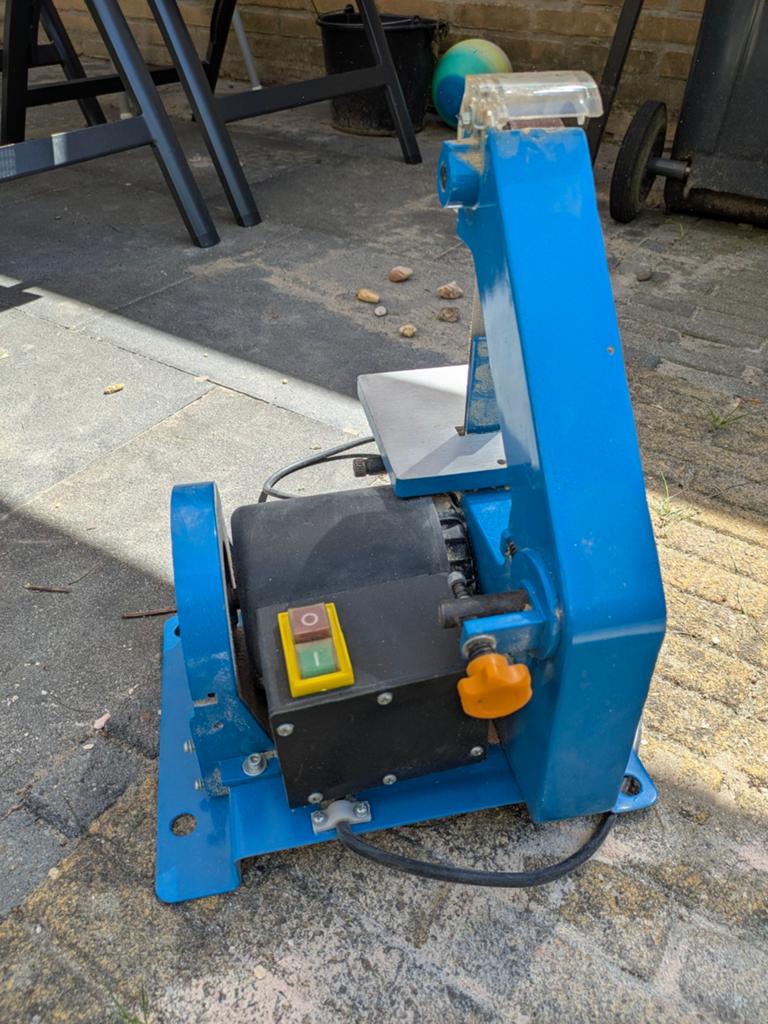 Elfo band en schijfschuurmachine, Doe-het-zelf en Verbouw, Ophalen, Gebruikt