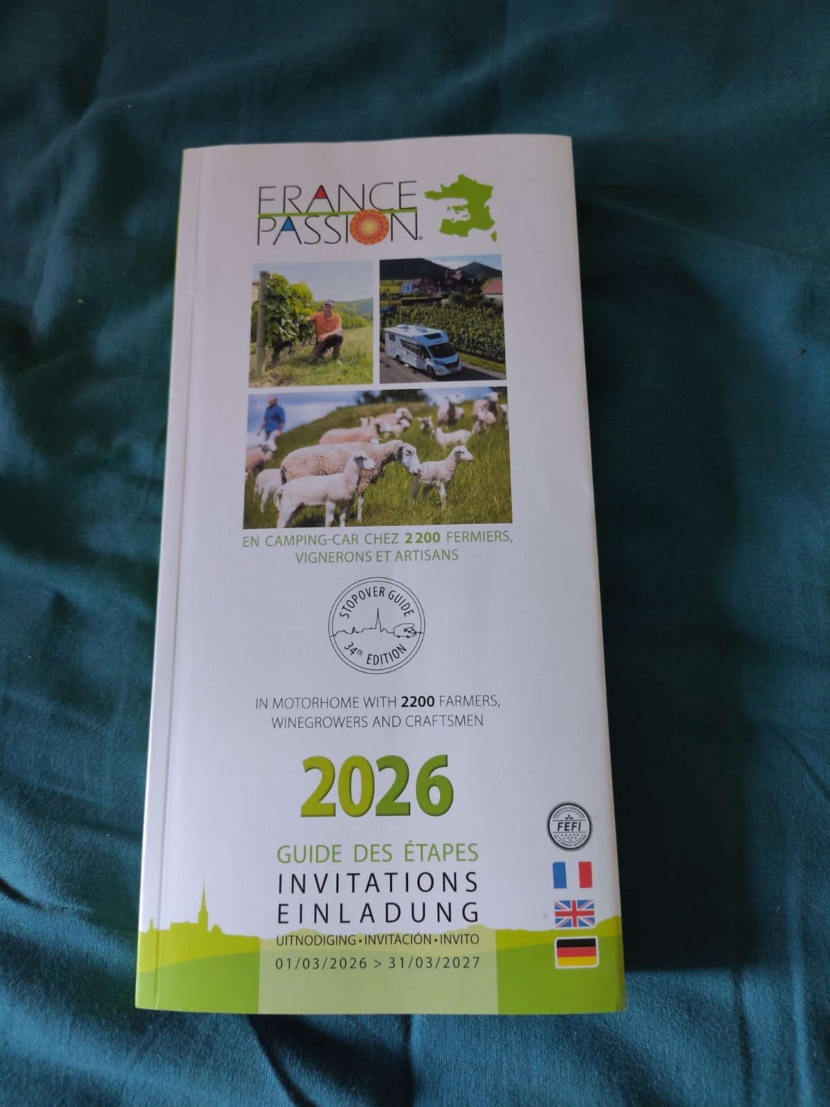 France Passion 2026 Gids met pas - Camperplaatsen Frankrijk, Overige merken, Europa, Nieuw, Ophalen of Verzenden