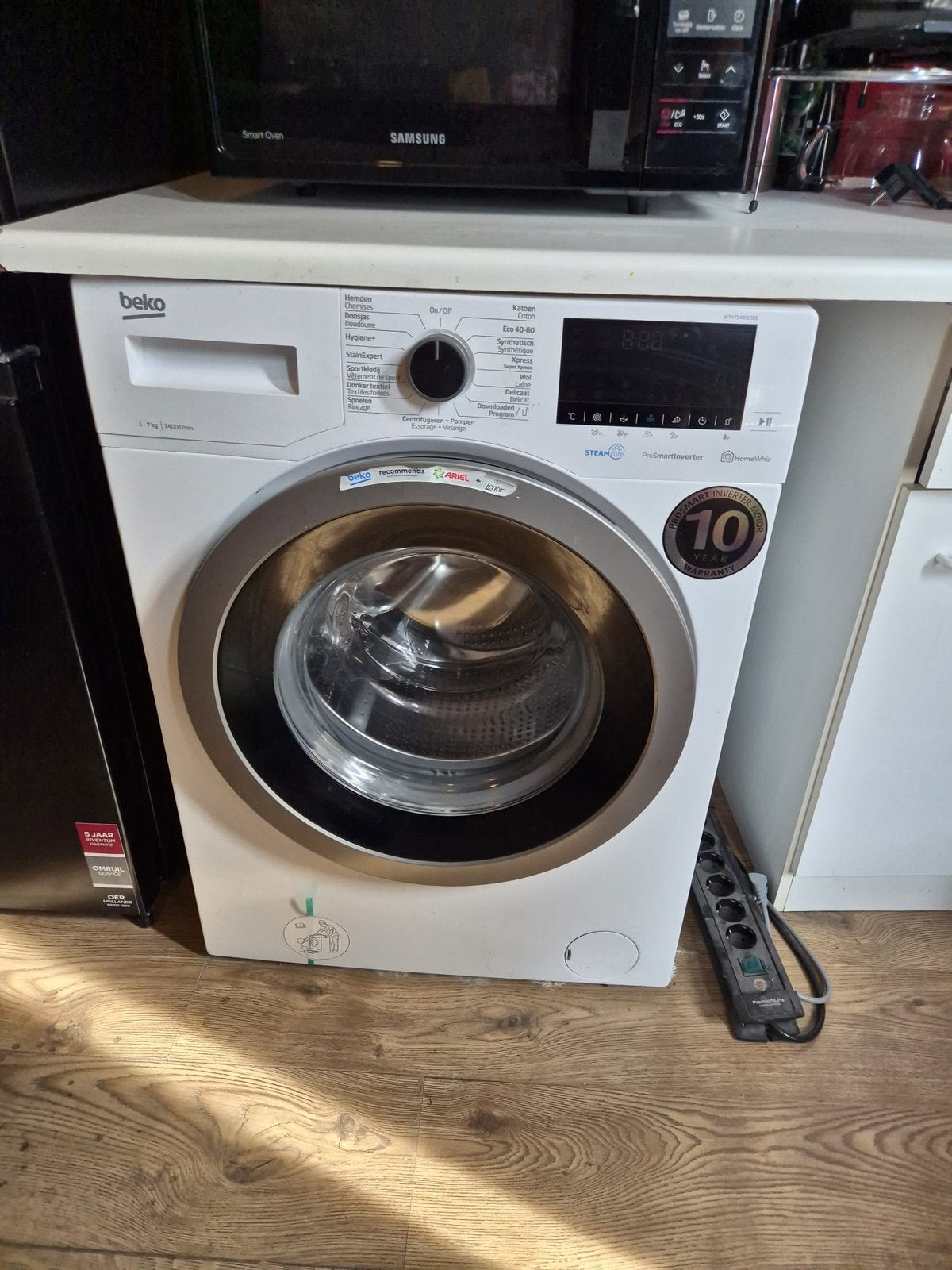 Zo goed als nieuwe wasmachine BEKO, Ophalen, Zo goed als nieuw, 85 tot 90 cm, 1200 tot 1600 toeren