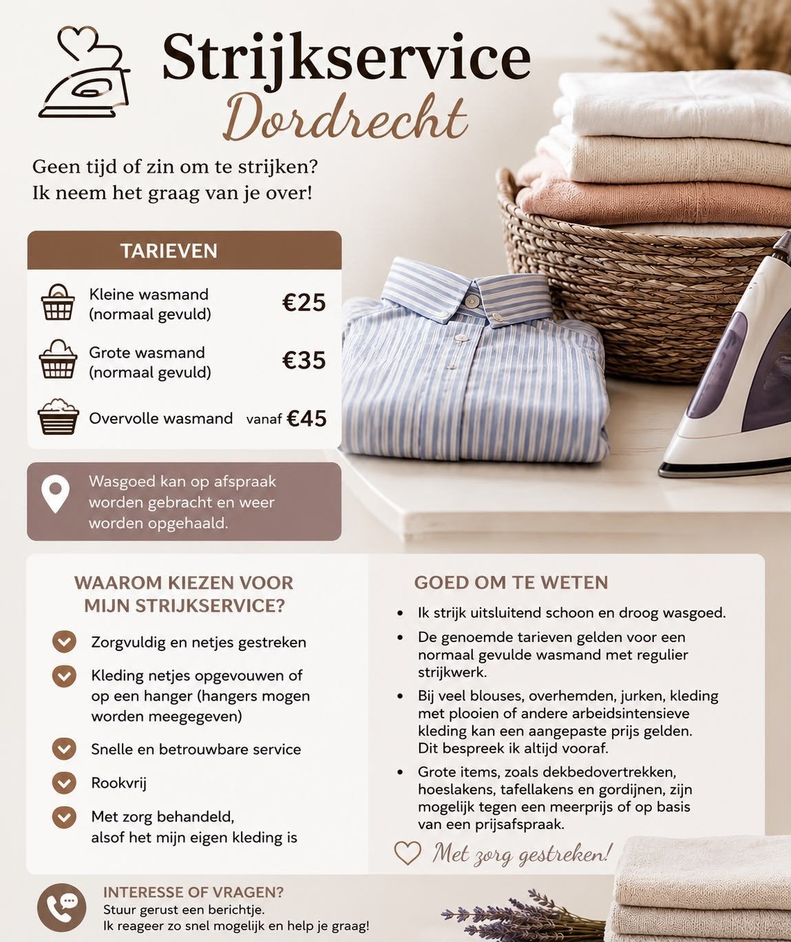 Strijkservice Dordrecht, Vacatures, Overige niveaus, Overige vormen