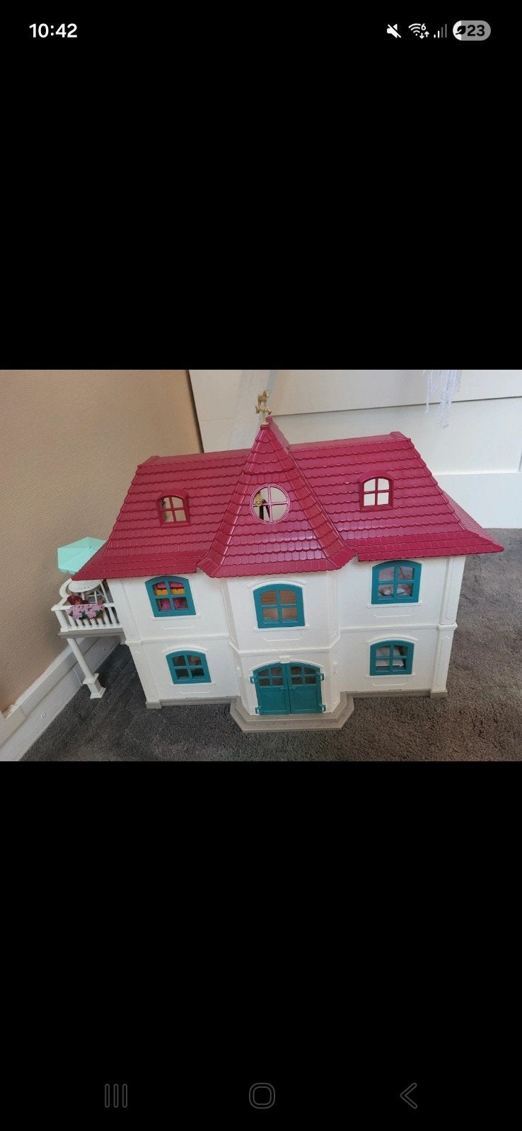 Schleich Paardenstal en Groot Huis met Meubels, Ophalen of Verzenden, Zo goed als nieuw, Poppenhuis