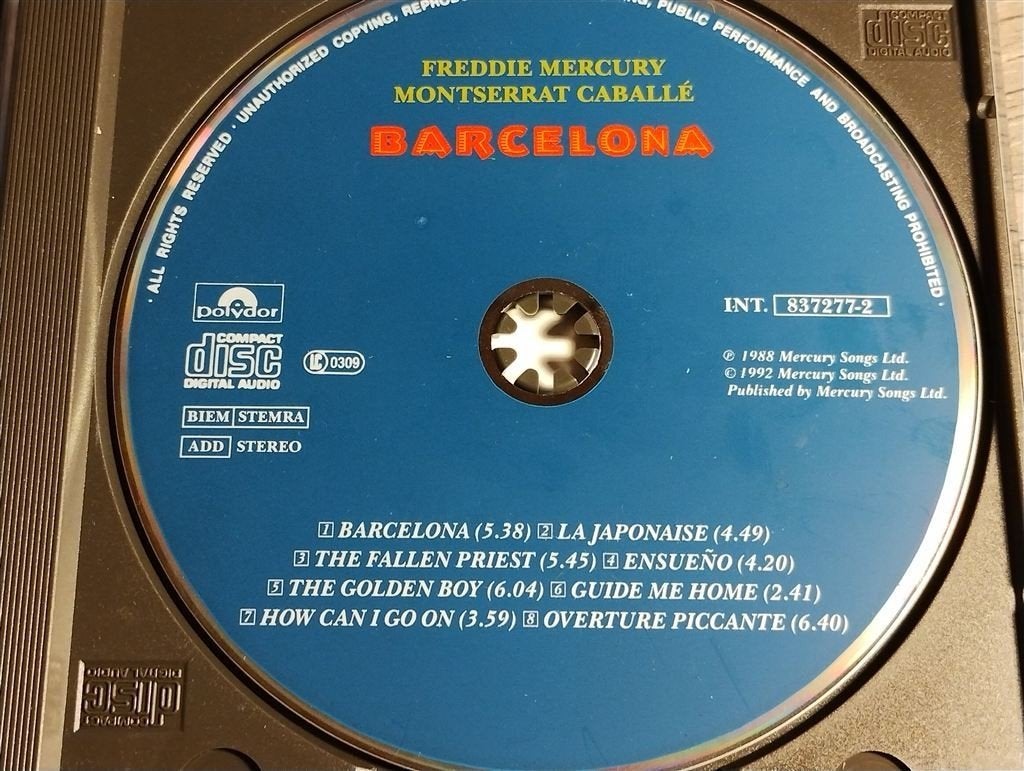 Freddie Mercury & Montserrat Caballé ‎– Barcelona, Ophalen of Verzenden, Classicisme, Zo goed als nieuw, Kamermuziek
