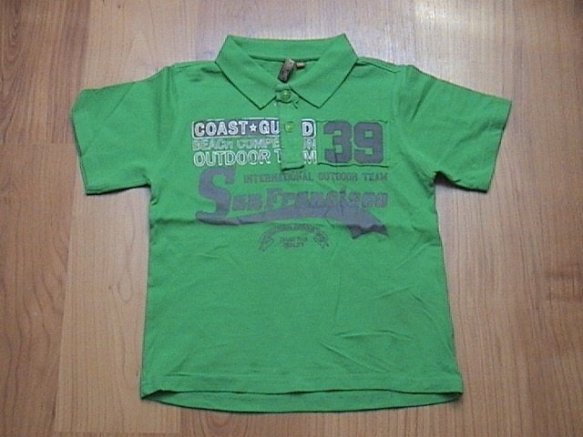 UNLOCKED / AKMO WORKS stoer groen poloshirt / shirt ZGAN 116, Ophalen of Verzenden, Zo goed als nieuw, Shirt of Longsleeve, Unlocked