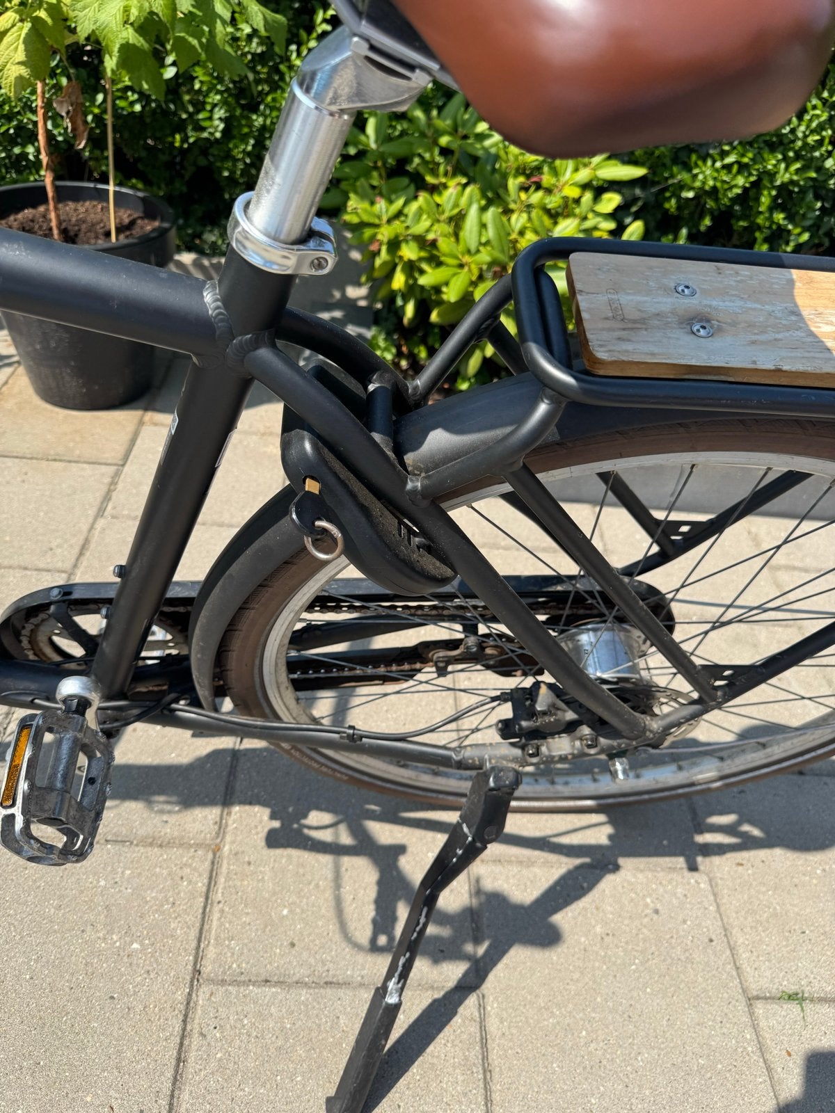 Elops Stadsfiets - Zwart, In goede staat., Schijfrem, Ophalen, Overige merken, 53 tot 56 cm