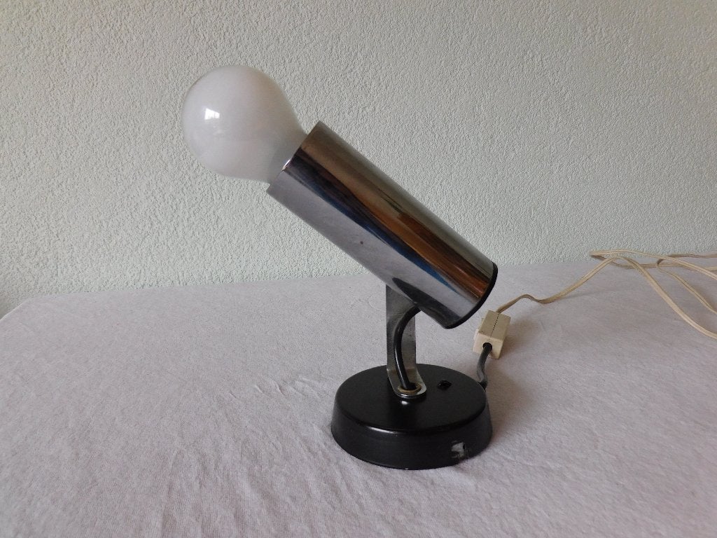 Vintage cilinder lampje, spot in chroom (Philips?), lang 13,, Ophalen of Verzenden, Huis en Inrichting