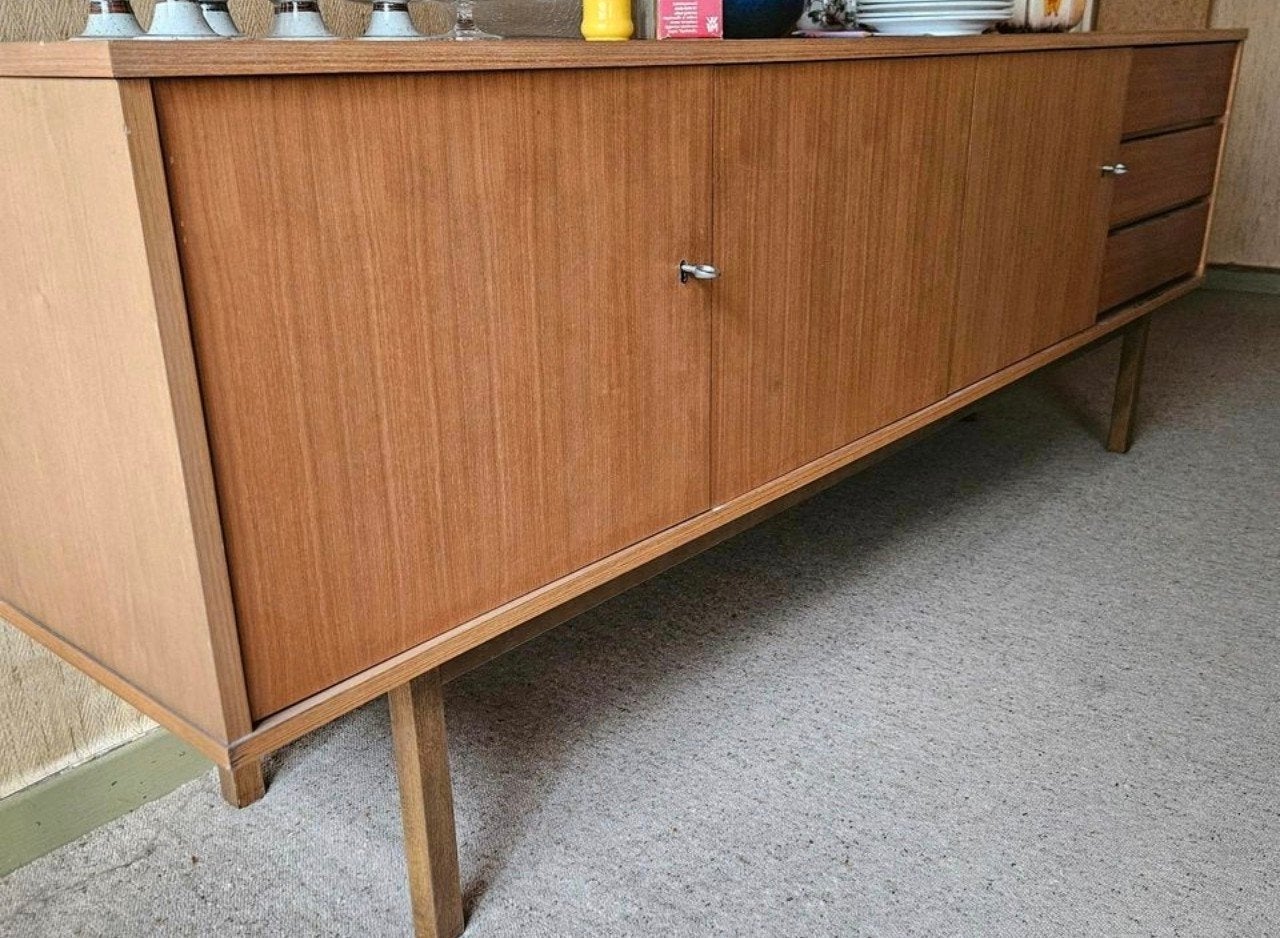 Deens vintage jaren 60 teak dressoir, Ophalen