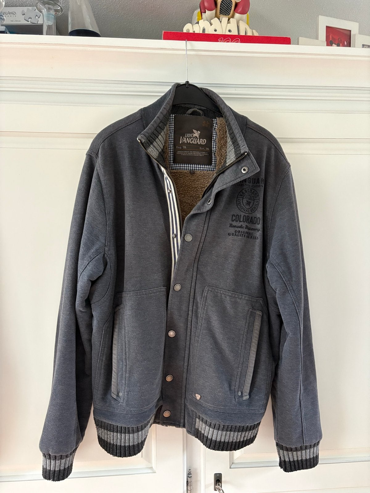 Vanguard herenjas / vest, Ophalen of Verzenden, Zo goed als nieuw, Maat 52/54 (L), Grijs