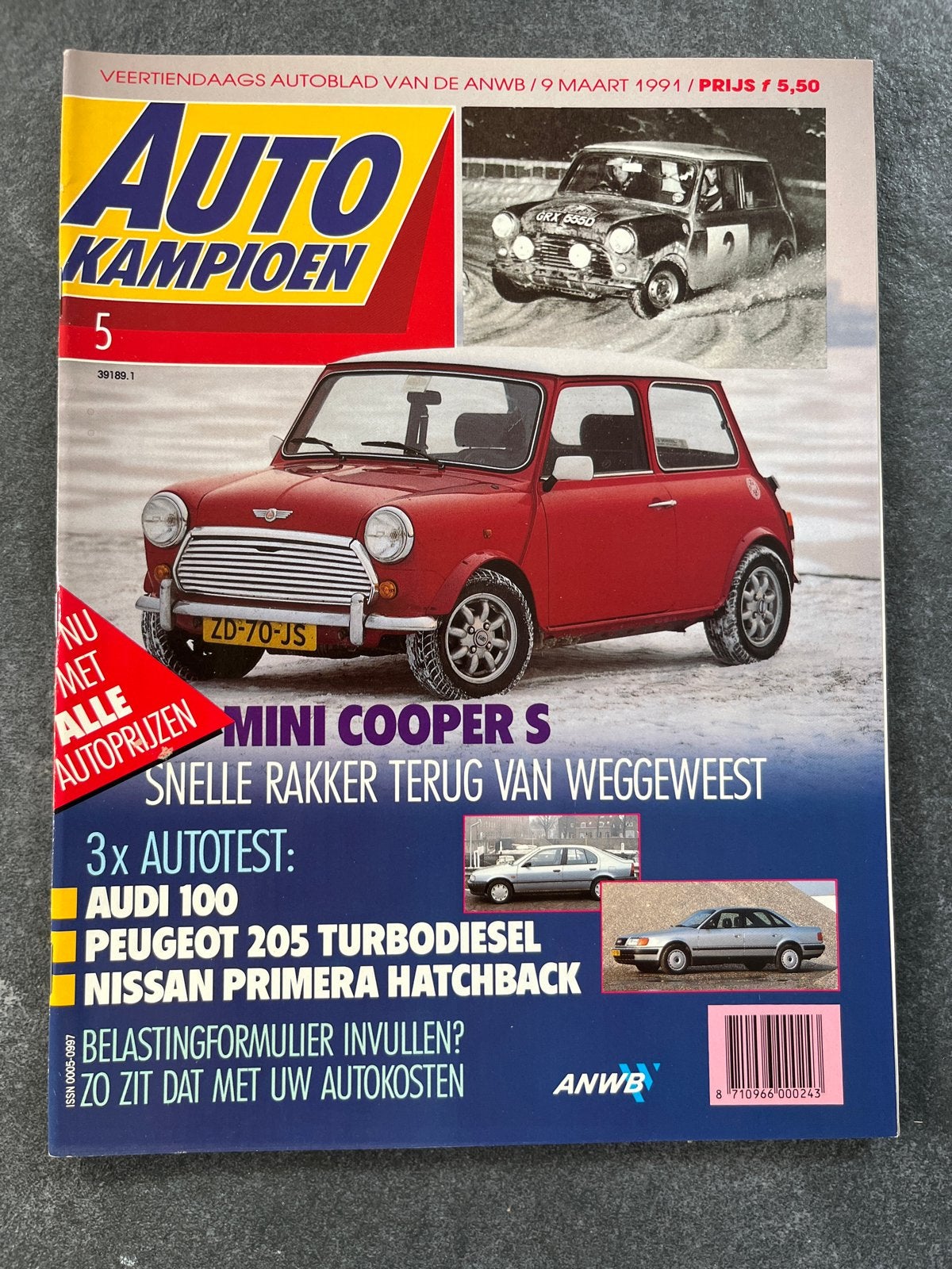 Auto Kampioen: - Mini Cooper S, Peugeot 205, Audi 100, Ophalen of Verzenden, Zo goed als nieuw, Algemeen