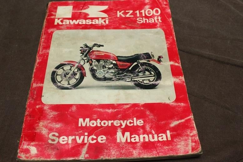 Kawasaki KZ  Z 1100 shaft 1981 83 motorcycle service manual, Motoren, Handleidingen en Instructieboekjes, Kawasaki, Ophalen of Verzenden