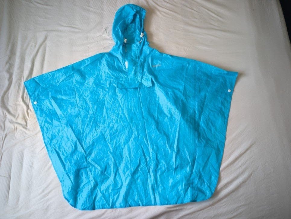 Blauwe kinder regenponcho - Fastrider, Ophalen of Verzenden, Gebruikt, Regenpak, Kinderen
