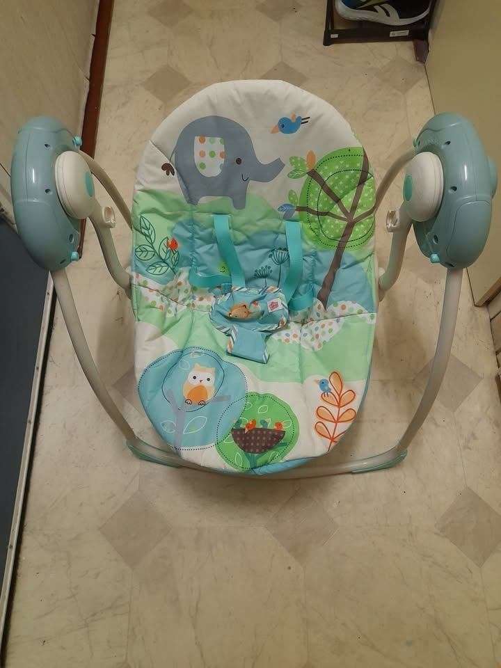 Bright Starts Babyschommel Zonder Speelboog, Kinderen en Baby's, Wipstoeltjes, Overige merken, Gebruikt, Schommelstoel, Verstelbaar