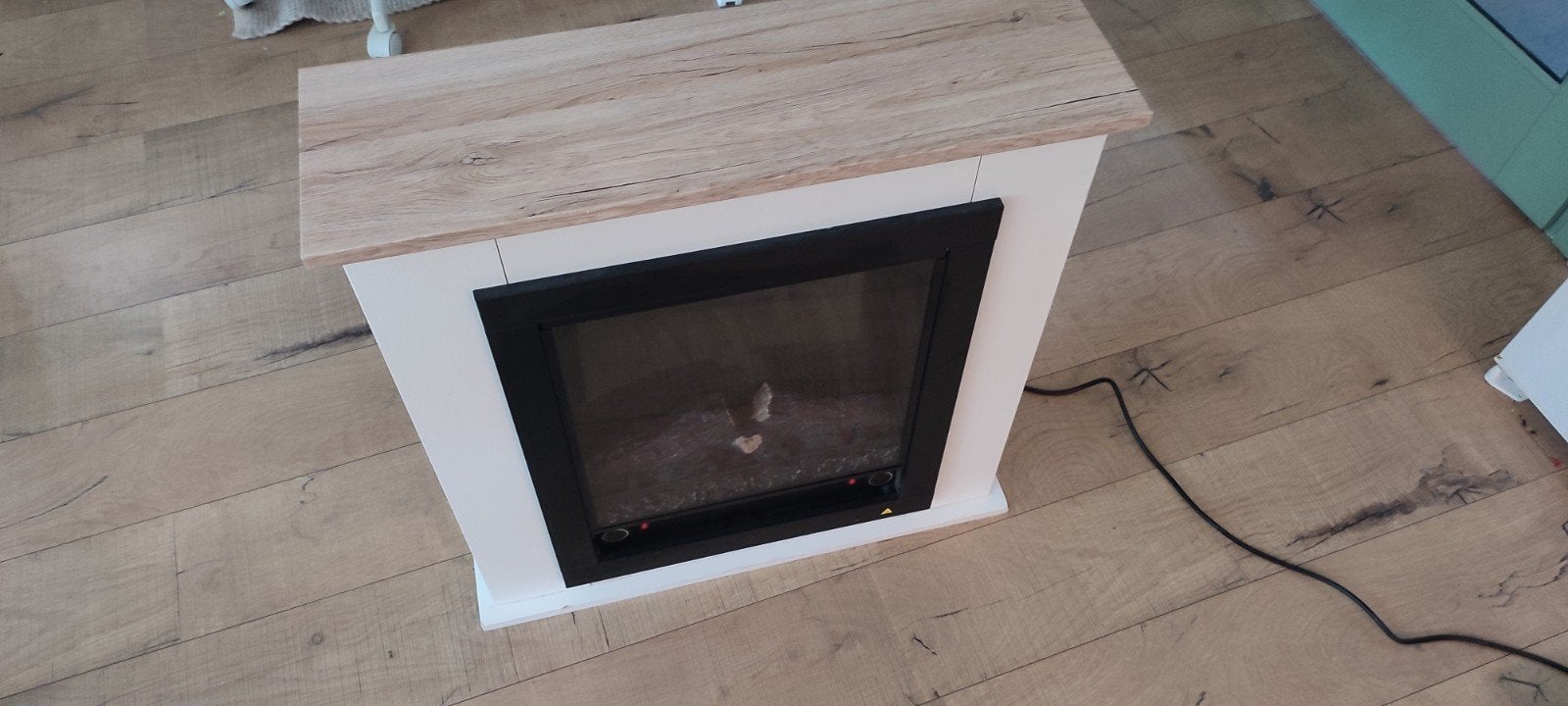 Electrische sfeerhaard met warmte optie, Ophalen, Vrijstaande haard, Elektrische haard