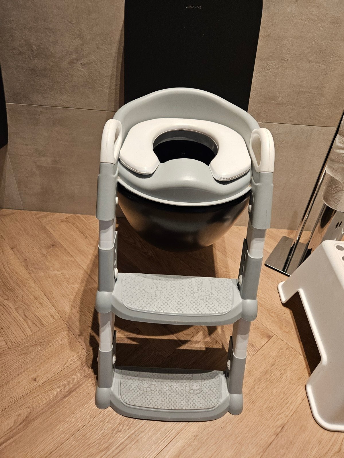 2-in-1 Kinder Toilettrainer met Opstapje - Grijs, Ophalen, Gebruikt