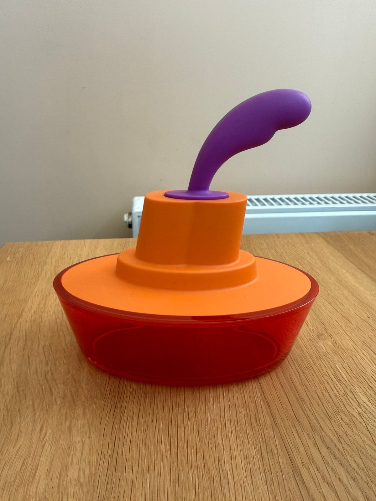 Alessi Botervloot rood oranje, Overige typen, Kunststof, Ophalen of Verzenden, Zo goed als nieuw