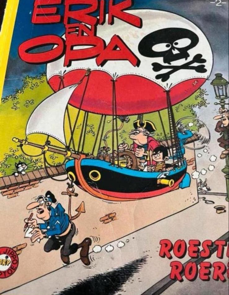 Erik en Opa:Roestige Roeren!-Jan van Haasteren & Patty Klein, Boeken, Stripboeken, Eén stripboek, Ophalen of Verzenden, Gelezen